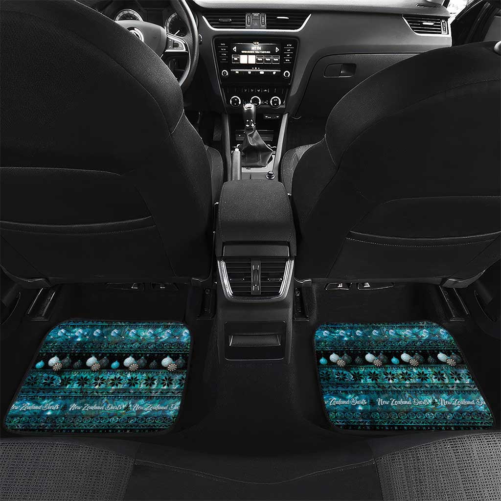 New Zealand Darts Christmas Car Mats Merry Xmas Aotearoa Maori Paua Shell - Aussie Hoodie