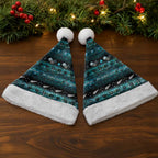 New Zealand Darts Christmas Santa Hat Merry Xmas Aotearoa Maori Paua Shell - Aussie Hoodie