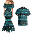 New Zealand Darts Christmas Couples Matching Mermaid Dress and Hawaiian Shirt Merry Xmas Aotearoa Maori Paua Shell - Aussie Hoodie