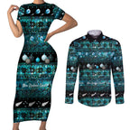 New Zealand Darts Christmas Couples Matching Short Sleeve Bodycon Dress and Long Sleeve Button Shirt Merry Xmas Aotearoa Maori Paua Shell - Aussie Hoodie