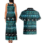 New Zealand Darts Christmas Couples Matching Tank Maxi Dress and Hawaiian Shirt Merry Xmas Aotearoa Maori Paua Shell - Aussie Hoodie