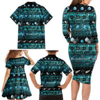New Zealand Darts Christmas Family Matching Long Sleeve Bodycon Dress and Hawaiian Shirt Merry Xmas Aotearoa Maori Paua Shell - Aussie Hoodie