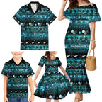 New Zealand Darts Christmas Family Matching Mermaid Dress and Hawaiian Shirt Merry Xmas Aotearoa Maori Paua Shell - Aussie Hoodie