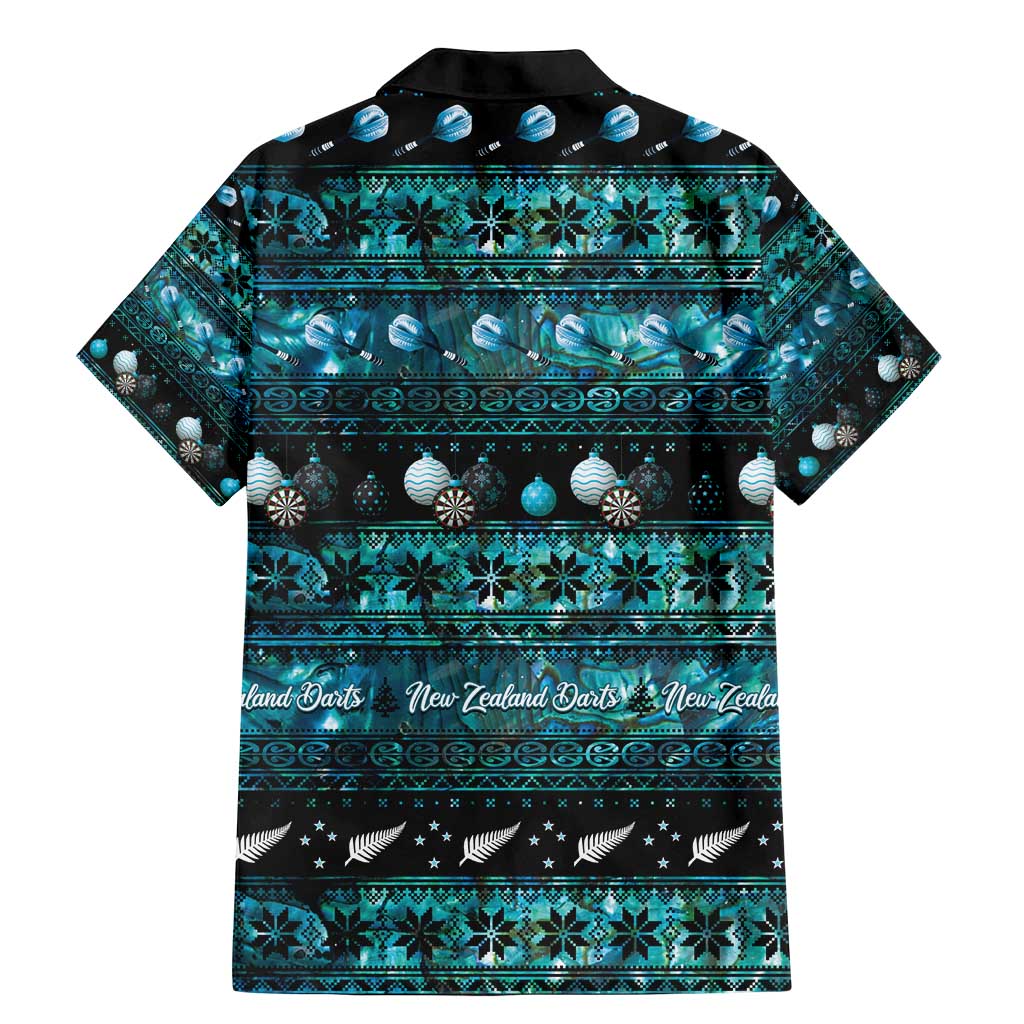 New Zealand Darts Christmas Family Matching Mermaid Dress and Hawaiian Shirt Merry Xmas Aotearoa Maori Paua Shell - Aussie Hoodie