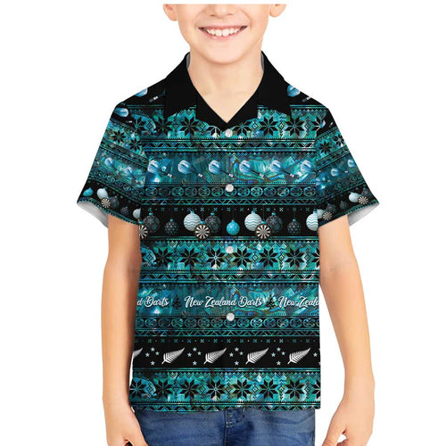 New Zealand Darts Christmas Family Matching Mermaid Dress and Hawaiian Shirt Merry Xmas Aotearoa Maori Paua Shell - Aussie Hoodie