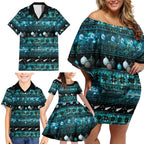 New Zealand Darts Christmas Family Matching Off Shoulder Short Dress and Hawaiian Shirt Merry Xmas Aotearoa Maori Paua Shell - Aussie Hoodie