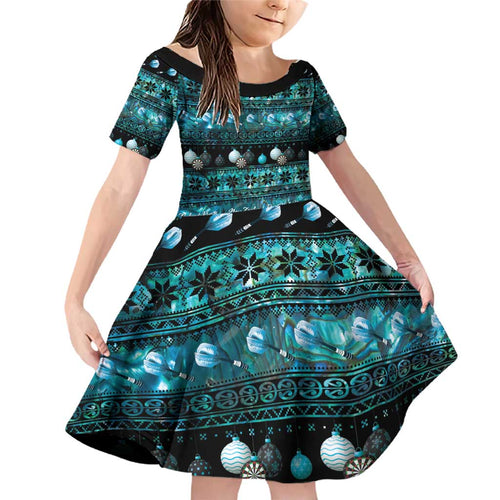 New Zealand Darts Christmas Family Matching Off Shoulder Short Dress and Hawaiian Shirt Merry Xmas Aotearoa Maori Paua Shell - Aussie Hoodie