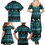 New Zealand Darts Christmas Family Matching Summer Maxi Dress and Hawaiian Shirt Merry Xmas Aotearoa Maori Paua Shell - Aussie Hoodie