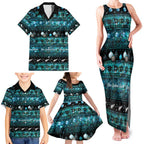 New Zealand Darts Christmas Family Matching Tank Maxi Dress and Hawaiian Shirt Merry Xmas Aotearoa Maori Paua Shell - Aussie Hoodie