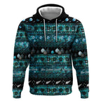 New Zealand Darts Christmas Hoodie Merry Xmas Aotearoa Maori Paua Shell - Aussie Hoodie