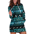 New Zealand Darts Christmas Hoodie Dress Merry Xmas Aotearoa Maori Paua Shell - Aussie Hoodie
