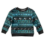 New Zealand Darts Christmas Kid Ugly Christmas Sweater Merry Xmas Aotearoa Maori Paua Shell - Aussie Hoodie