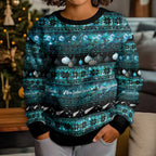 New Zealand Darts Christmas Kid Ugly Christmas Sweater Merry Xmas Aotearoa Maori Paua Shell - Aussie Hoodie