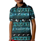 New Zealand Darts Christmas Kid Polo Shirt Merry Xmas Aotearoa Maori Paua Shell - Aussie Hoodie