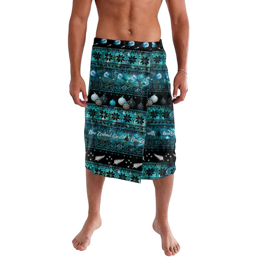 New Zealand Darts Christmas Lavalava Merry Xmas Aotearoa Maori Paua Shell - Aussie Hoodie