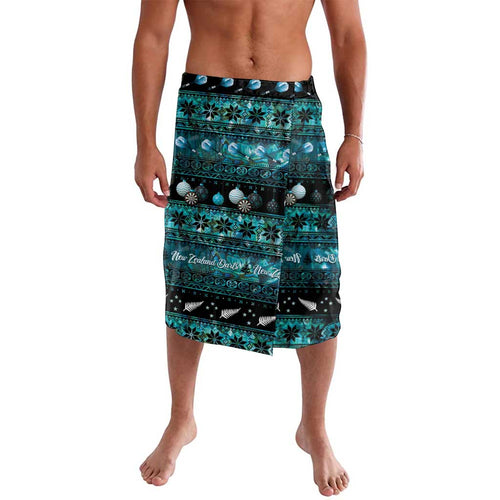 New Zealand Darts Christmas Lavalava Merry Xmas Aotearoa Maori Paua Shell - Aussie Hoodie