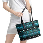 New Zealand Darts Christmas Leather Tote Bag Merry Xmas Aotearoa Maori Paua Shell - Aussie Hoodie
