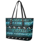New Zealand Darts Christmas Leather Tote Bag Merry Xmas Aotearoa Maori Paua Shell - Aussie Hoodie