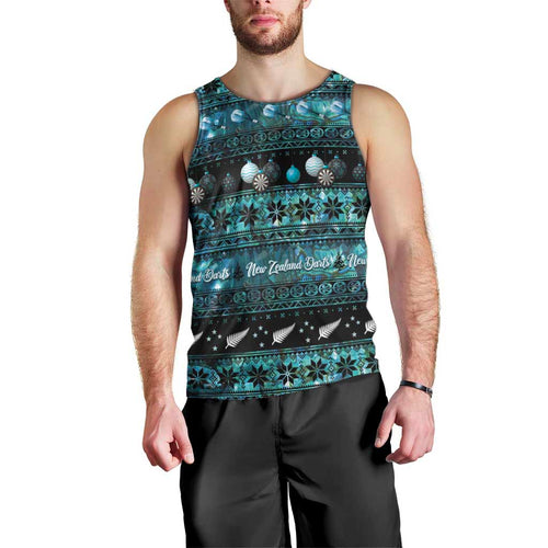 New Zealand Darts Christmas Men Tank Top Merry Xmas Aotearoa Maori Paua Shell - Aussie Hoodie