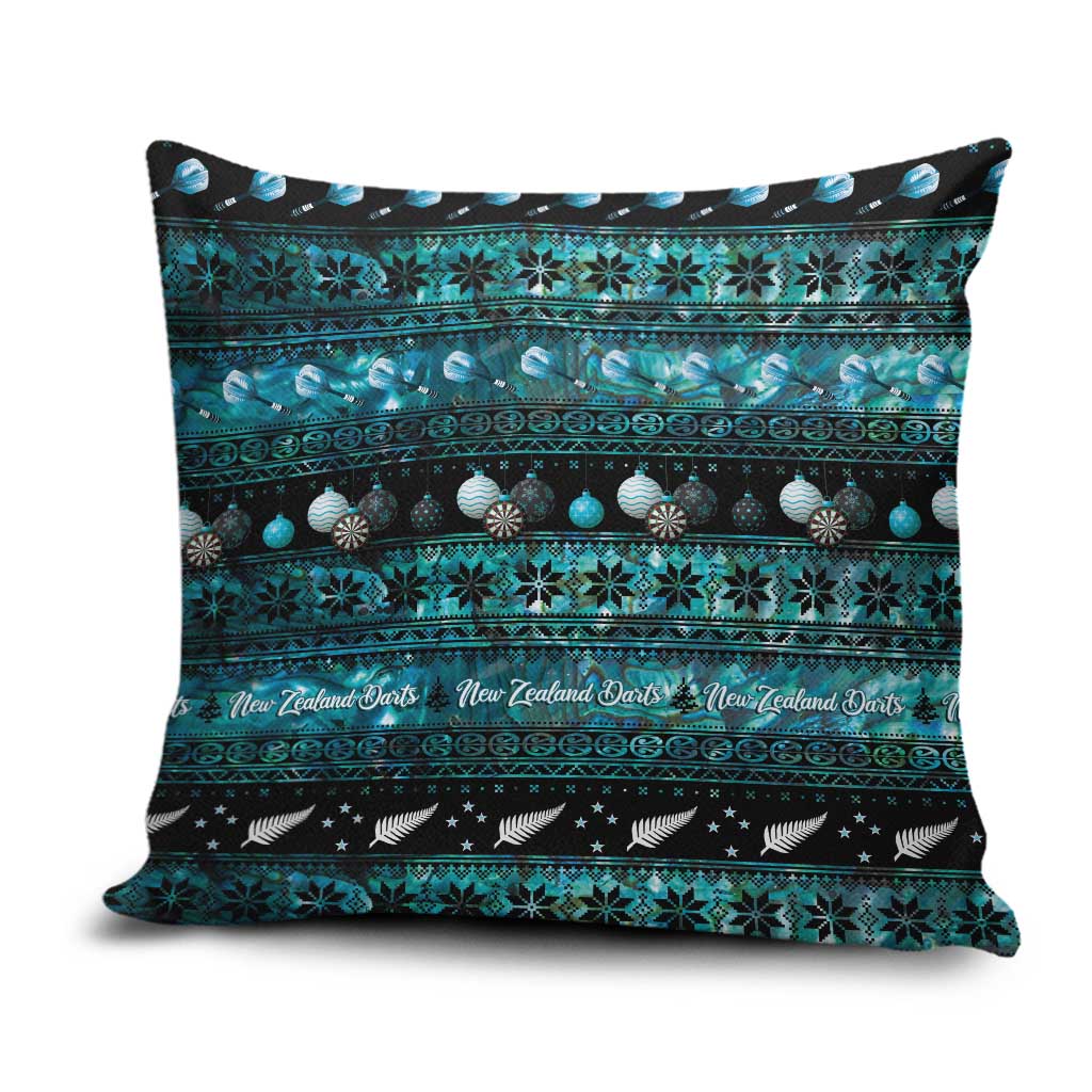 New Zealand Darts Christmas Pillow Cover Merry Xmas Aotearoa Maori Paua Shell - Aussie Hoodie
