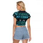 New Zealand Darts Christmas Raglan Cropped T Shirt Merry Xmas Aotearoa Maori Paua Shell - Aussie Hoodie