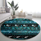 New Zealand Darts Christmas Round Carpet Merry Xmas Aotearoa Maori Paua Shell - Aussie Hoodie