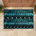 New Zealand Darts Christmas Rubber Doormat Merry Xmas Aotearoa Maori Paua Shell - Aussie Hoodie
