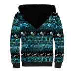 New Zealand Darts Christmas Sherpa Hoodie Merry Xmas Aotearoa Maori Paua Shell - Aussie Hoodie