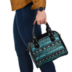New Zealand Darts Christmas Shoulder Handbag Merry Xmas Aotearoa Maori Paua Shell - Aussie Hoodie