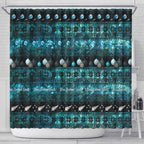 New Zealand Darts Christmas Shower Curtain Merry Xmas Aotearoa Maori Paua Shell - Aussie Hoodie