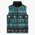 New Zealand Darts Christmas Sleeveless Puffer Jacket Merry Xmas Aotearoa Maori Paua Shell - Aussie Hoodie
