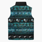 New Zealand Darts Christmas Sleeveless Puffer Jacket Merry Xmas Aotearoa Maori Paua Shell - Aussie Hoodie