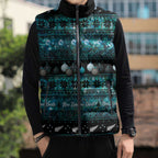 New Zealand Darts Christmas Sleeveless Puffer Jacket Merry Xmas Aotearoa Maori Paua Shell - Aussie Hoodie