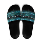New Zealand Darts Christmas Slide Sandals Merry Xmas Aotearoa Maori Paua Shell - Aussie Hoodie