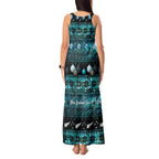 New Zealand Darts Christmas Tank Maxi Dress Merry Xmas Aotearoa Maori Paua Shell - Aussie Hoodie