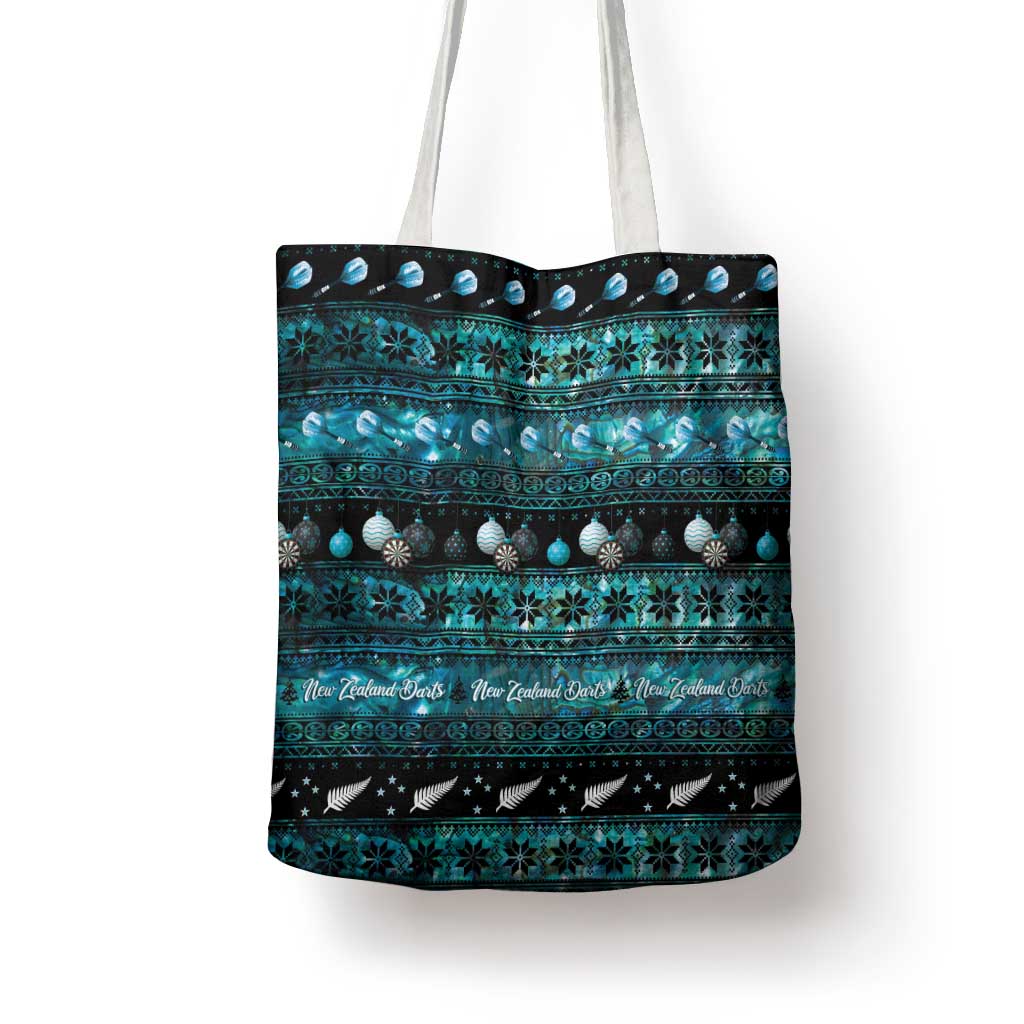 New Zealand Darts Christmas Tote Bag Merry Xmas Aotearoa Maori Paua Shell - Aussie Hoodie