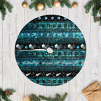 New Zealand Darts Christmas Tree Skirt Merry Xmas Aotearoa Maori Paua Shell - Aussie Hoodie