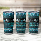 New Zealand Darts Christmas Tumbler Cup Merry Xmas Aotearoa Maori Paua Shell - Aussie Hoodie