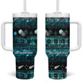 New Zealand Darts Christmas Tumbler With Handle Merry Xmas Aotearoa Maori Paua Shell - Aussie Hoodie