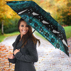 New Zealand Darts Christmas Umbrella Merry Xmas Aotearoa Maori Paua Shell - Aussie Hoodie