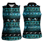 New Zealand Darts Christmas Women Sleeveless Polo Shirt Merry Xmas Aotearoa Maori Paua Shell - Aussie Hoodie