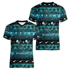 New Zealand Darts Christmas Women V-Neck T-Shirt Merry Xmas Aotearoa Maori Paua Shell - Aussie Hoodie