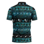 New Zealand Darts Christmas Zipper Polo Shirt Merry Xmas Aotearoa Maori Paua Shell - Aussie Hoodie