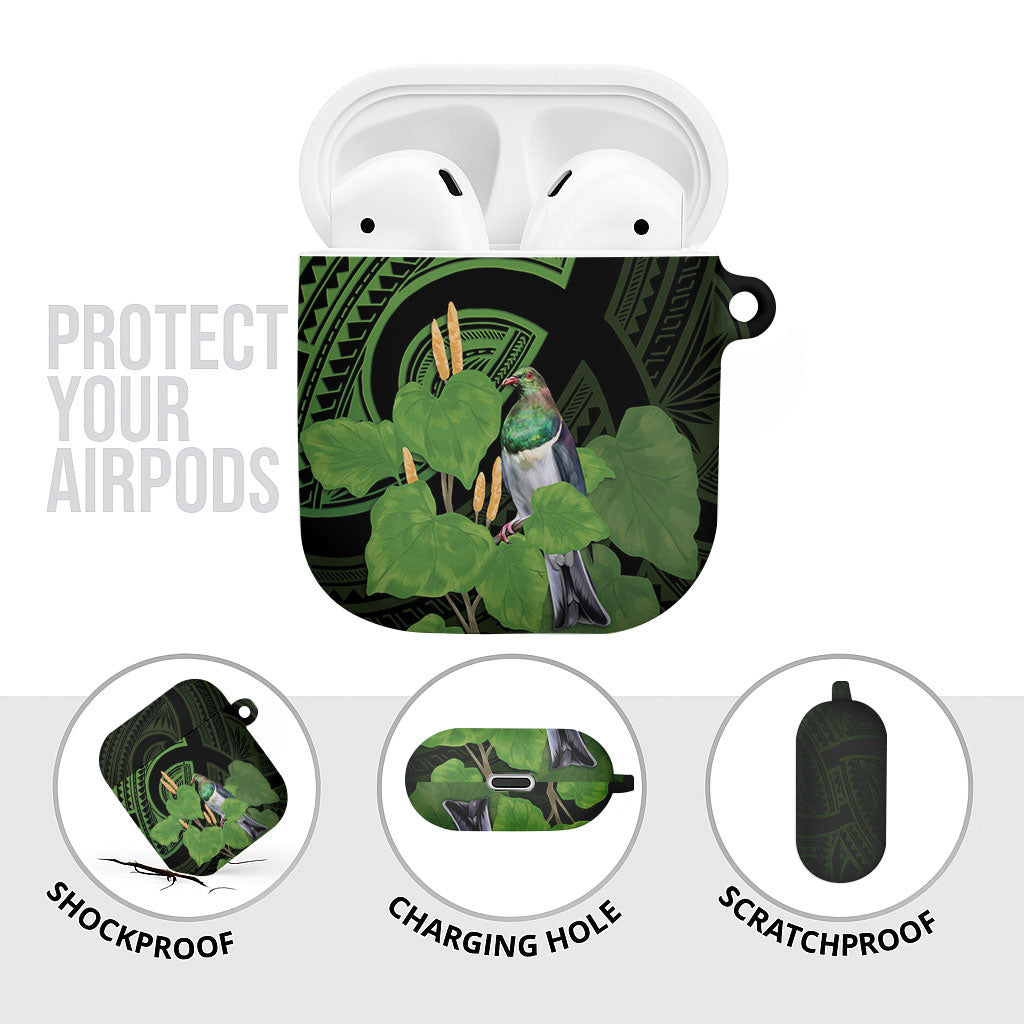 Kawakawa Rongoa Maori Kereru New Zealand AirPods Case