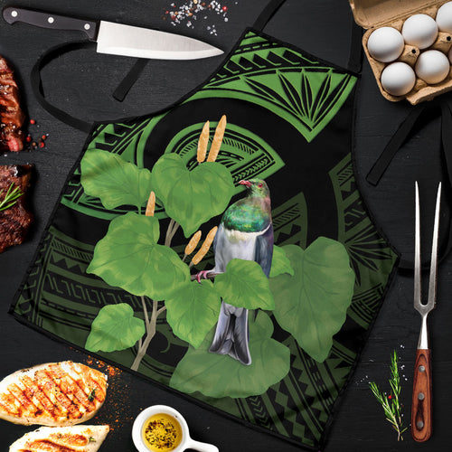 Kawakawa Rongoa Maori Kereru New Zealand Apron