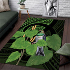 Kawakawa Rongoa Maori Kereru New Zealand Area Rug