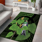 Kawakawa Rongoa Maori Kereru New Zealand Area Rug