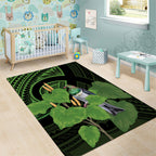 Kawakawa Rongoa Maori Kereru New Zealand Area Rug