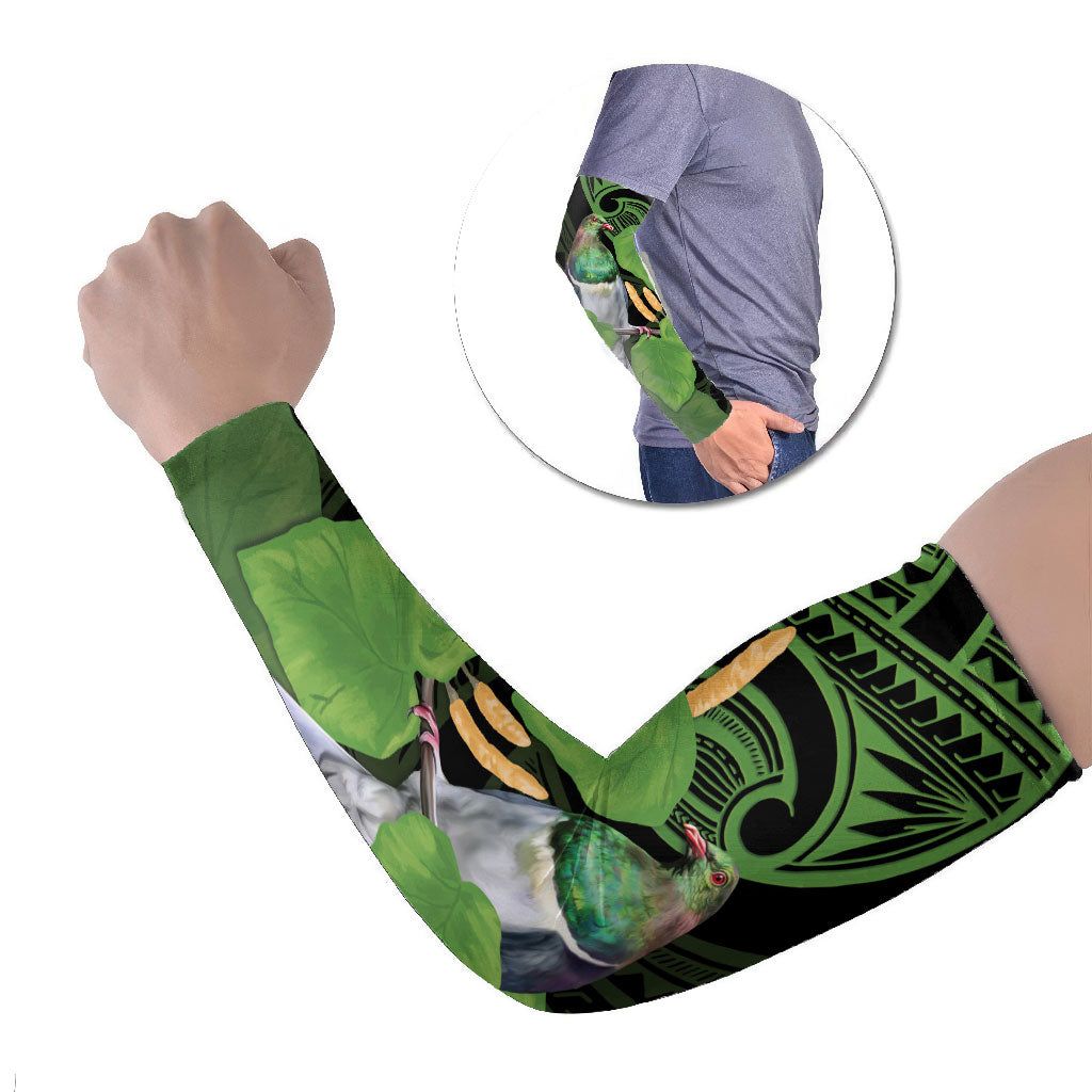 Kawakawa Rongoa Maori Kereru New Zealand Arm Sleeves