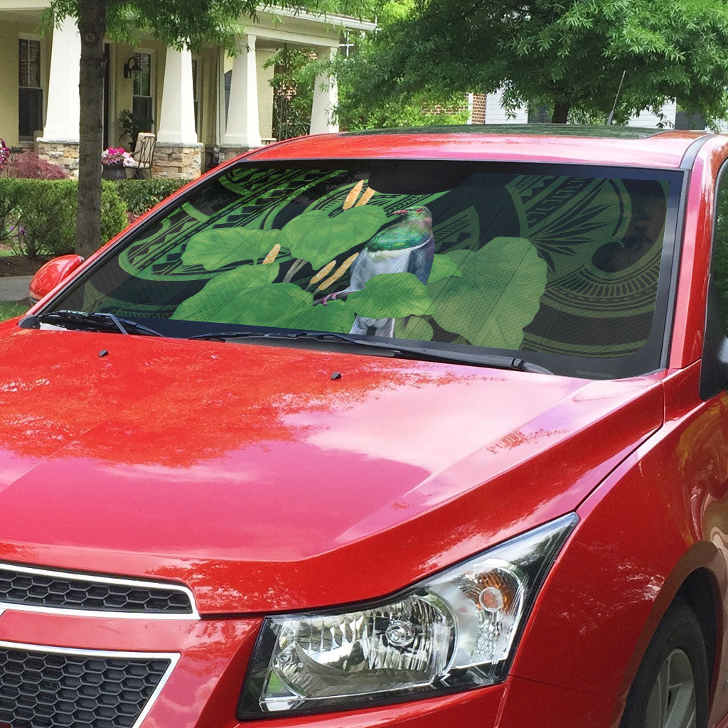 Kawakawa Rongoa Maori Kereru New Zealand Auto Sun Shade
